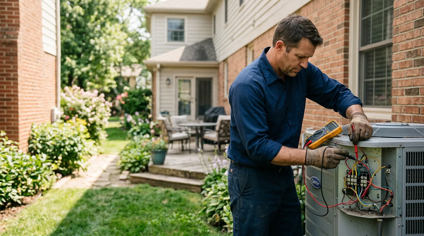 HVAC technician working near Yale, MI